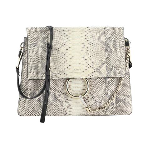 chloe faye shoulder bag|chloe faye python bag.